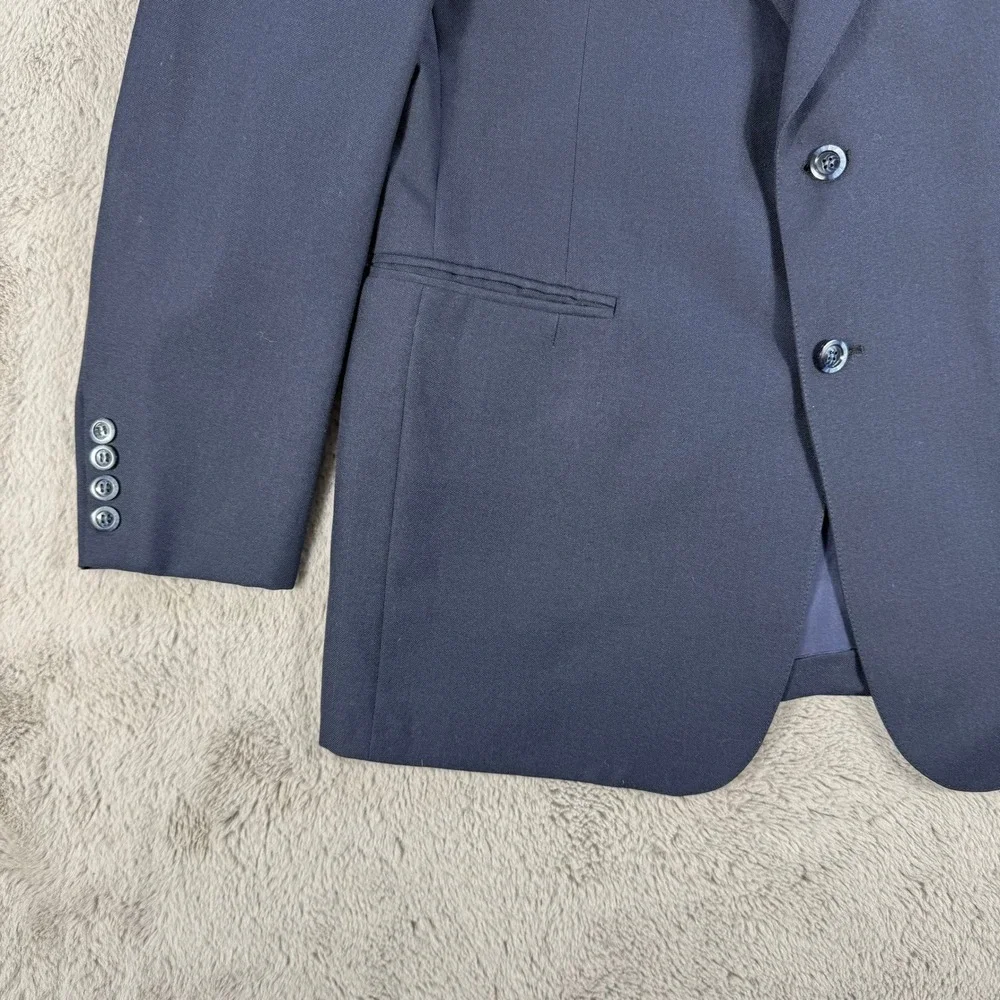 Vintage Bullock's Mens Navy Blue Blazer Jacket Union Made Size 44‎ Career Office